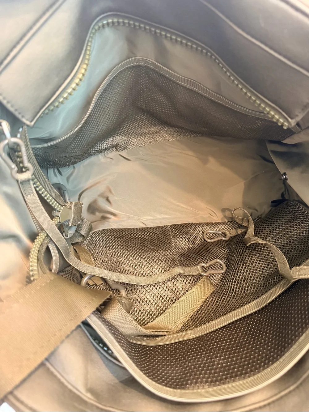 Dagne Dover Olive Zip-Front Tote